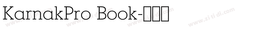 KarnakPro Book字体转换